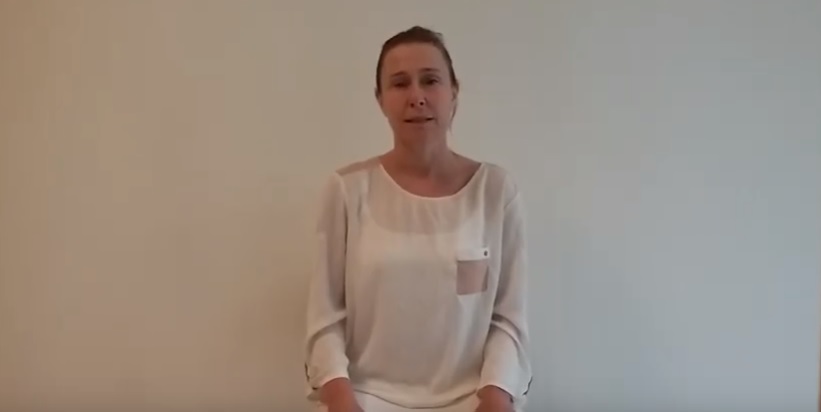 Lugnande yogapass och för ryggproblem